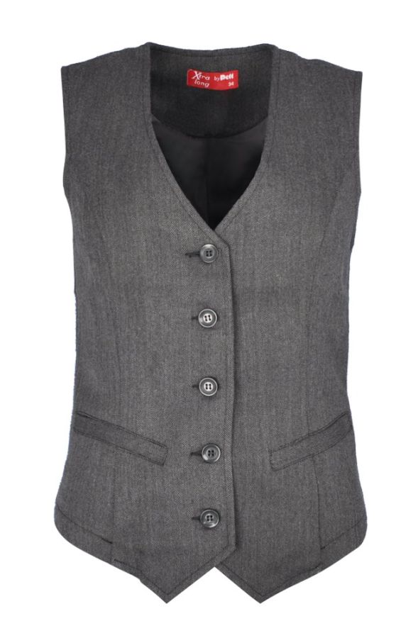 Weste im Fischgrätmuster