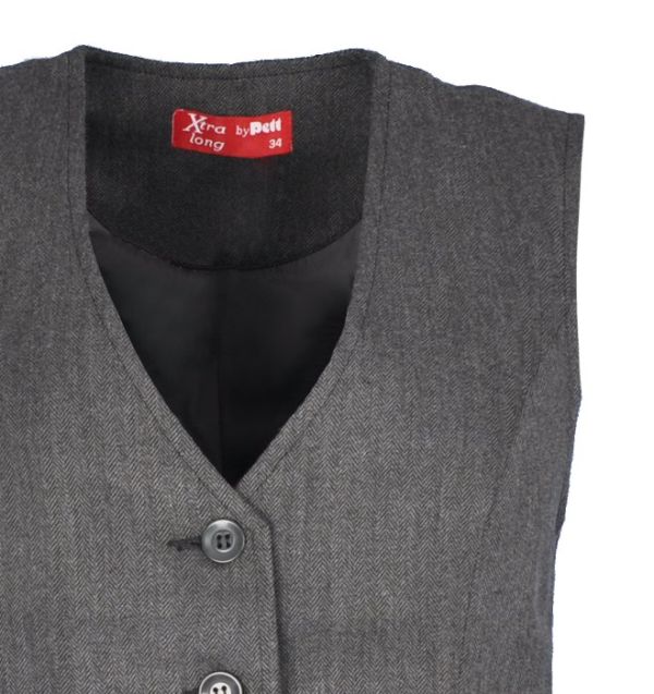 Weste im Fischgrätmuster