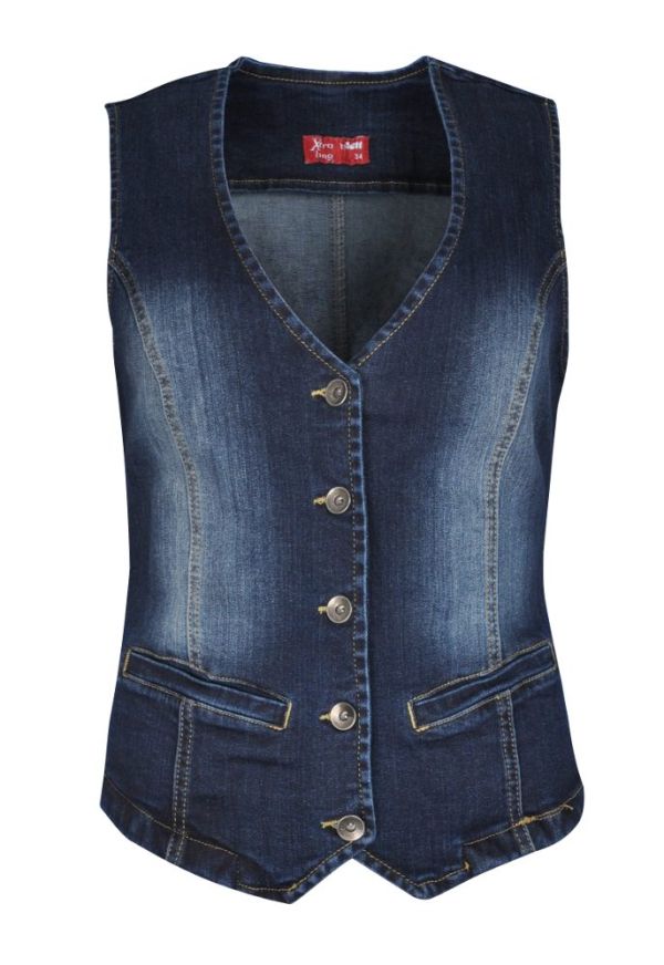 Jeans-Weste