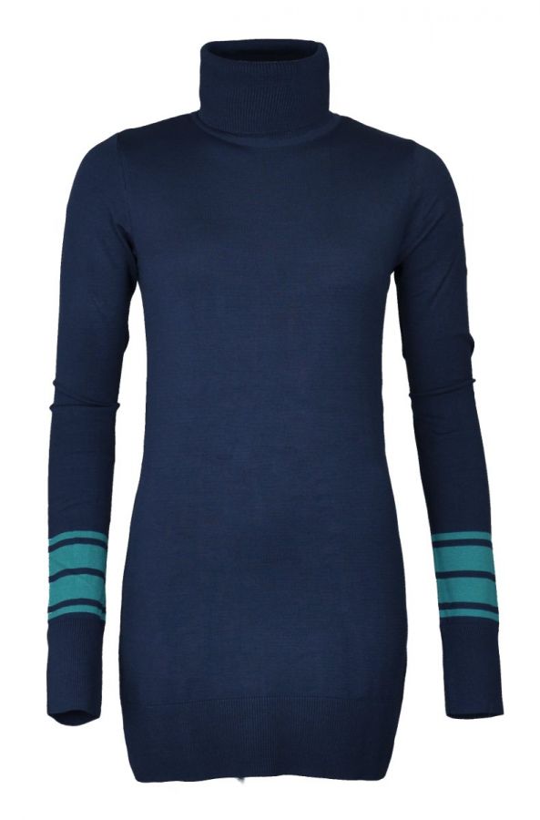 Rollkragen-Strickpullover