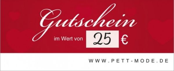 Pett-Gutschein 25€